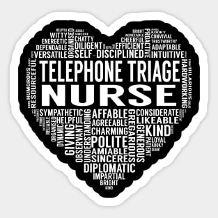 Telephone Triage Nurse Heart Sticker